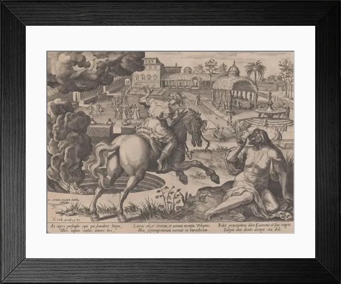Framed Print : The Enticement of Luxury, from The Course of Human Life, 1570. Creator: Pieter Furnius Framed Print : The Enticement of Luxury, from The Course of Human Life, 1570. Creator: Pieter Furnius