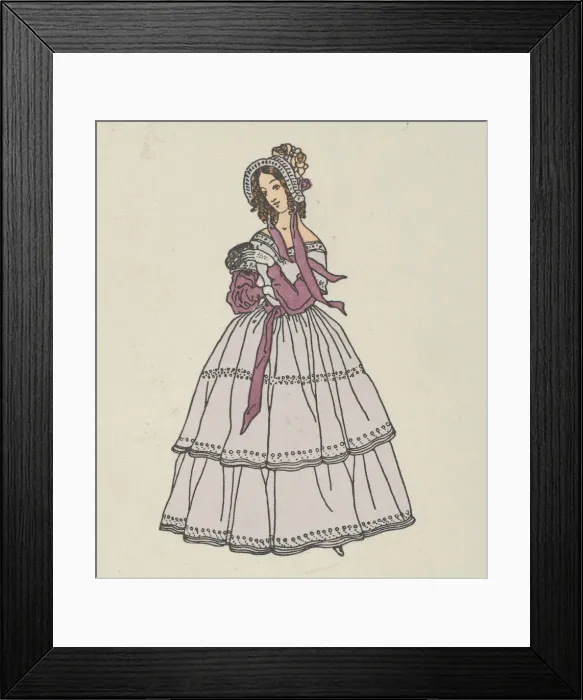 Framed Print : Biedermeier Fashion, 1908. Creator: Urban Janke Framed Print : Biedermeier Fashion, 1908. Creator: Urban Janke