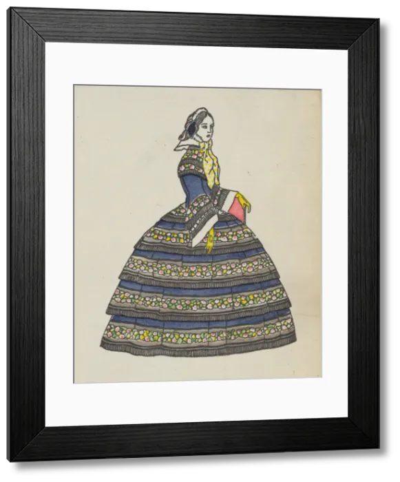Framed Print : Biedermeier Fashion, 1908. Creator: Urban Janke Framed Print : Biedermeier Fashion, 1908. Creator: Urban Janke