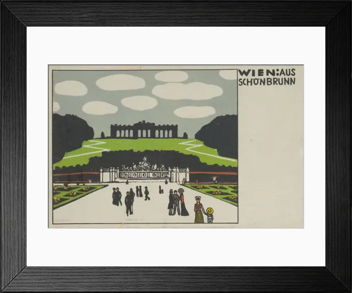 Framed Print : Vienna: From Schonbrunn (Wien: Aus Schonbrunn), 1908. Creator: Urban Janke Framed Print : Vienna: From Schonbrunn (Wien: Aus Schonbrunn), 1908. Creator: Urban Janke