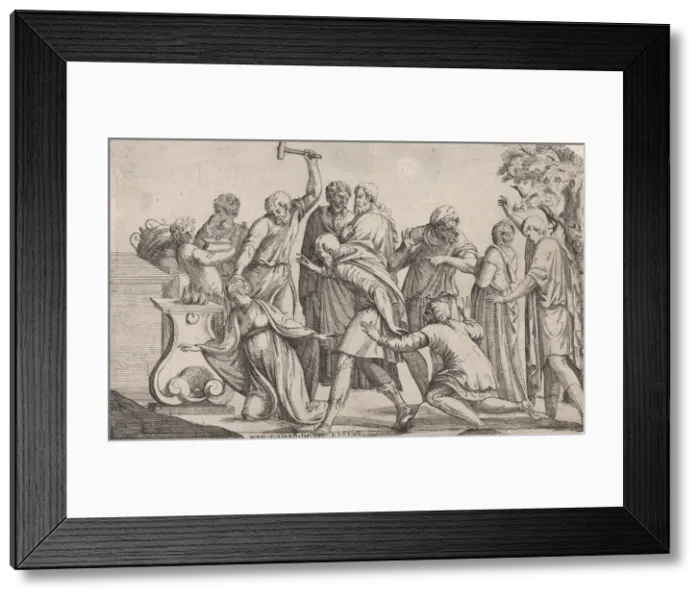 Framed Print : Sacrifice of Iphigenia, 1607-61. Creator: Pierre Biard Framed Print : Sacrifice of Iphigenia, 1607-61. Creator: Pierre Biard