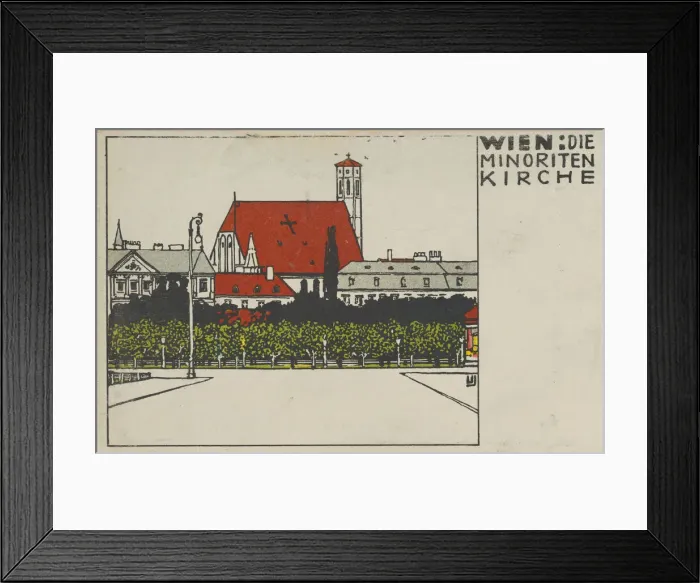 Framed Print : Vienna: Minorite Church (Wien: Die Minoriten Kirche), 1908. Creator: Urban Janke Framed Print : Vienna: Minorite Church (Wien: Die Minoriten Kirche), 1908. Creator: Urban Janke