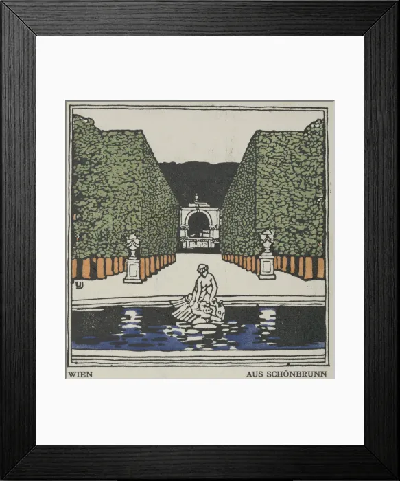 Framed Print : Vienna: From Schonbrunn, 1908. Creator: Urban Janke Framed Print : Vienna: From Schonbrunn, 1908. Creator: Urban Janke