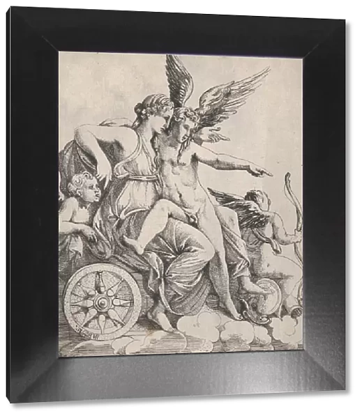 Venus and Cupid on a Chariot, 1607-61. Creator: Pierre Biard