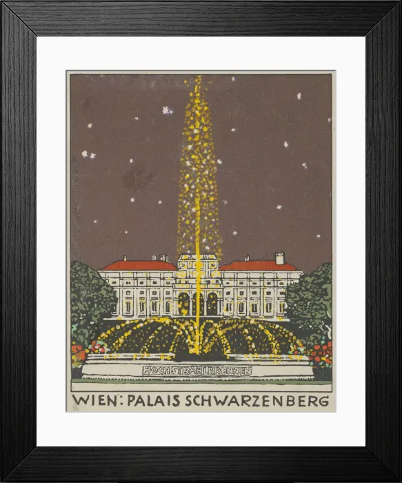 Framed Print : Vienna: Palais Schwarzenberg, 1908. Creator: Attributed to Urban Janke Framed Print : Vienna: Palais Schwarzenberg, 1908. Creator: Attributed to Urban Janke