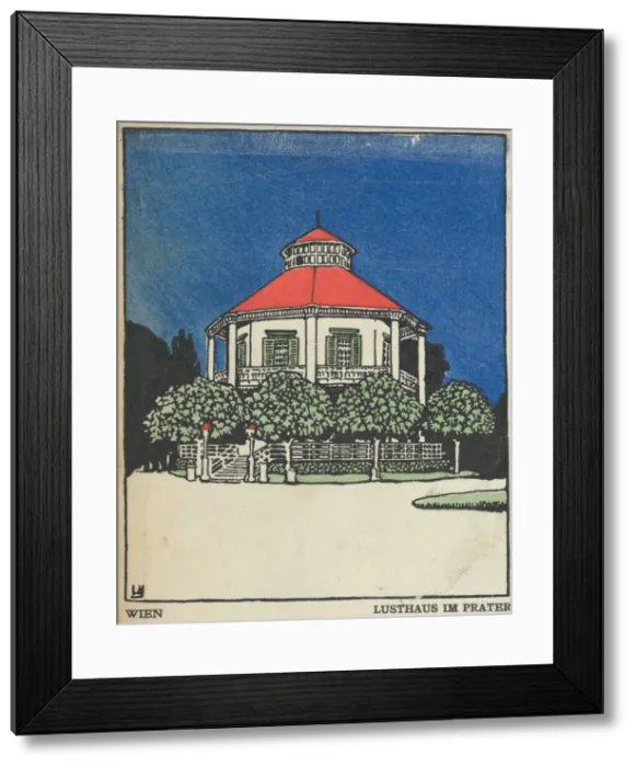 Framed Print : Vienna: Pleasure Pavilion'in the Prater (Wien: Lusthaus im Prater), 1908 Framed Print : Vienna: Pleasure Pavilion'in the Prater (Wien: Lusthaus im Prater), 1908