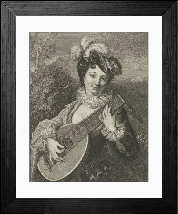 Framed Print : Amusement Espagnol, 18th century. Creator: Pierre Francois Basan Framed Print : Amusement Espagnol, 18th century. Creator: Pierre Francois Basan