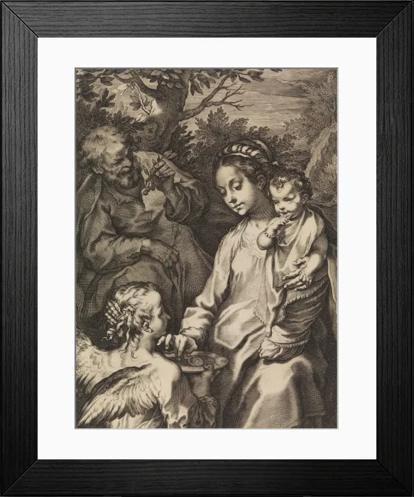 Framed Print : The Holy Family with the Porridge Bowl, ca. 1580-ca. 1614. Creator: Raffaello Guidi Framed Print : The Holy Family with the Porridge Bowl, ca. 1580-ca. 1614. Creator: Raffaello Guidi
