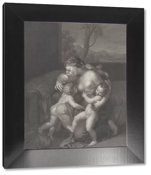 Charity with three small children, 1795. Creator: Raphael Morghen