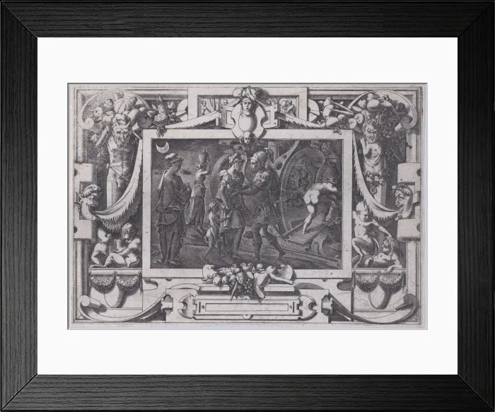 Framed Print : Medea Embarks with Jason (Soudain de nuit avec Jason Medé Framed Print : Medea Embarks with Jason (Soudain de nuit avec Jason Medé