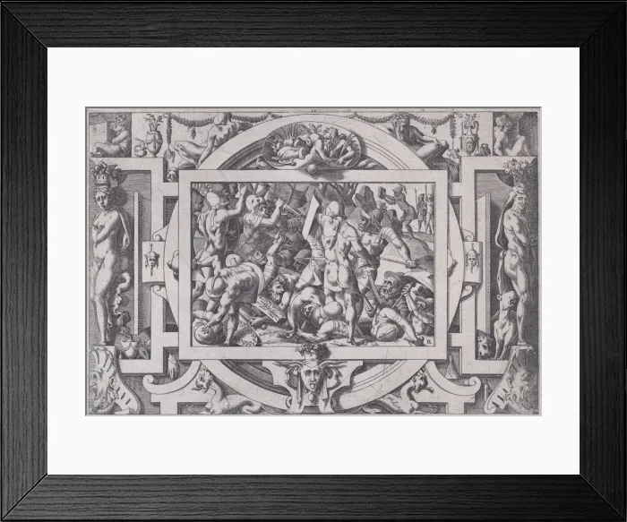 Framed Print : Jason Throws a Rock at the Giants (Cette moisson va son semeur chercher a fer tranchant Framed Print : Jason Throws a Rock at the Giants (Cette moisson va son semeur chercher a fer tranchant