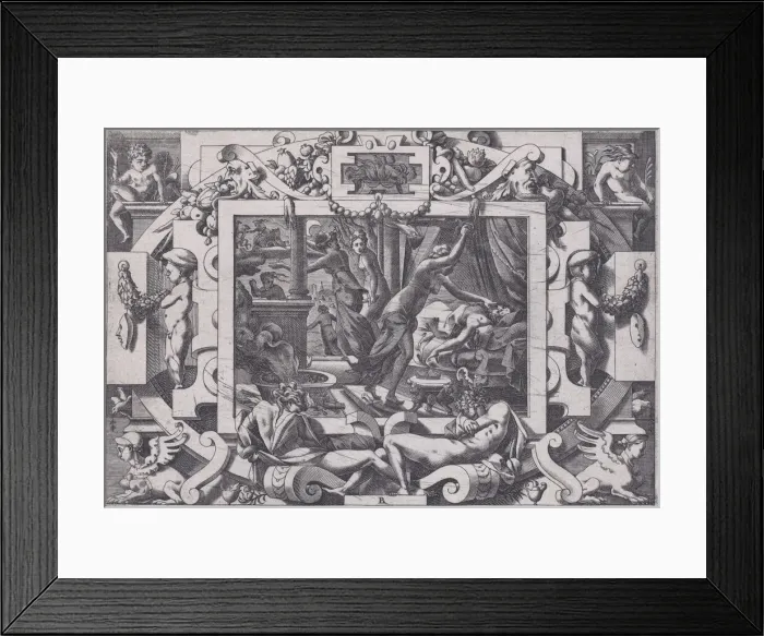 Framed Print : Pelias Killed by his Daughters (Dont par pitieelles prennent courage son sang vider