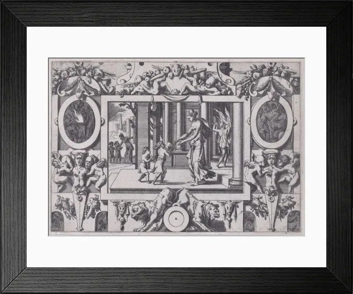 Framed Print : The Children of Medea and Jason Give Creusa the Fatal Present (Par ses deux fils à Framed Print : The Children of Medea and Jason Give Creusa the Fatal Present (Par ses deux fils à