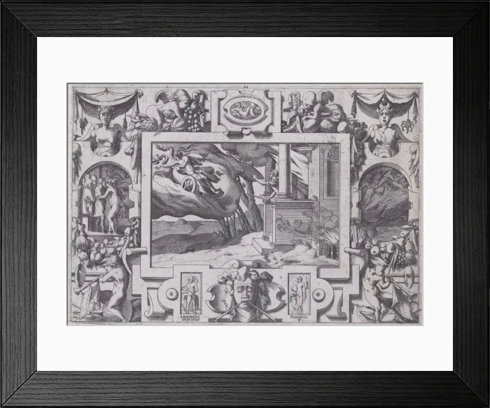 Framed Print : Medea Flees from Jason (L epee au poing court Jason la poursuivre mais ne peut Framed Print : Medea Flees from Jason (L epee au poing court Jason la poursuivre mais ne peut