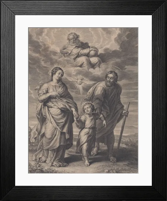 Framed Print : The Return from Egypt, 1595-1659. Creator: Boetius Adams Bolswert Framed Print : The Return from Egypt, 1595-1659. Creator: Boetius Adams Bolswert