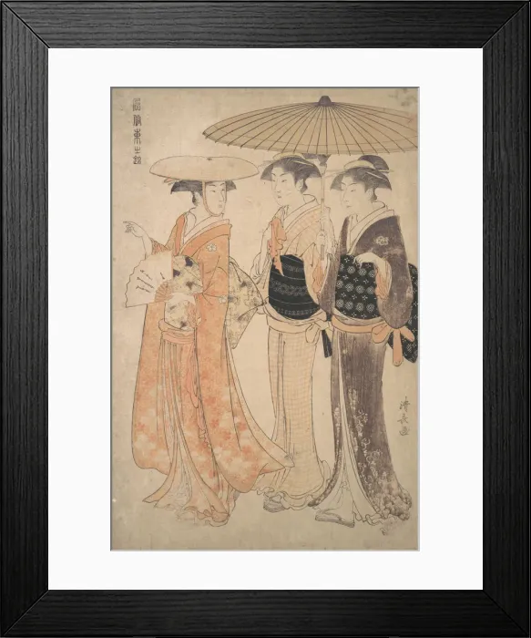 Framed Print : The Promenade. Creator: Torii Kiyonaga Framed Print : The Promenade. Creator: Torii Kiyonaga