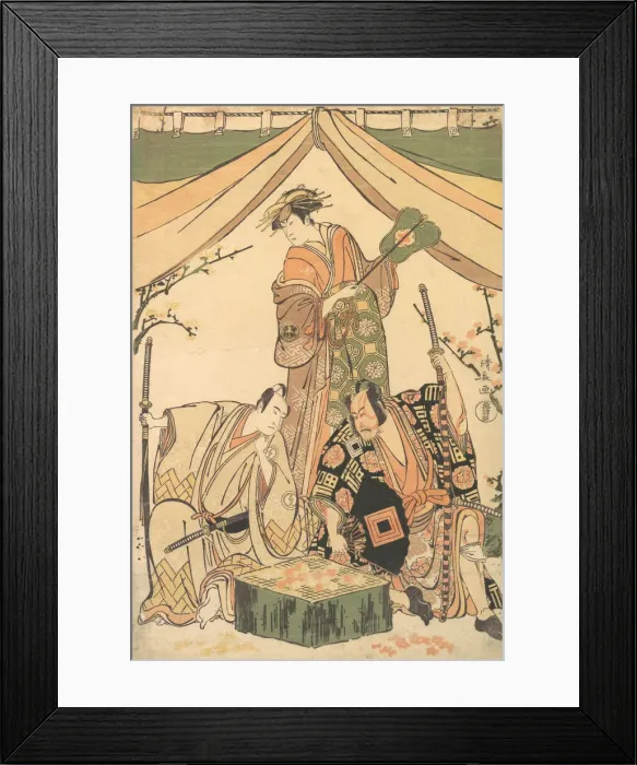 Framed Print : Scene of the Drama Oakinai Hiru-ga-Koshima, 1784-85. Creator: Torii Kiyonaga Framed Print : Scene of the Drama Oakinai Hiru-ga-Koshima, 1784-85. Creator: Torii Kiyonaga