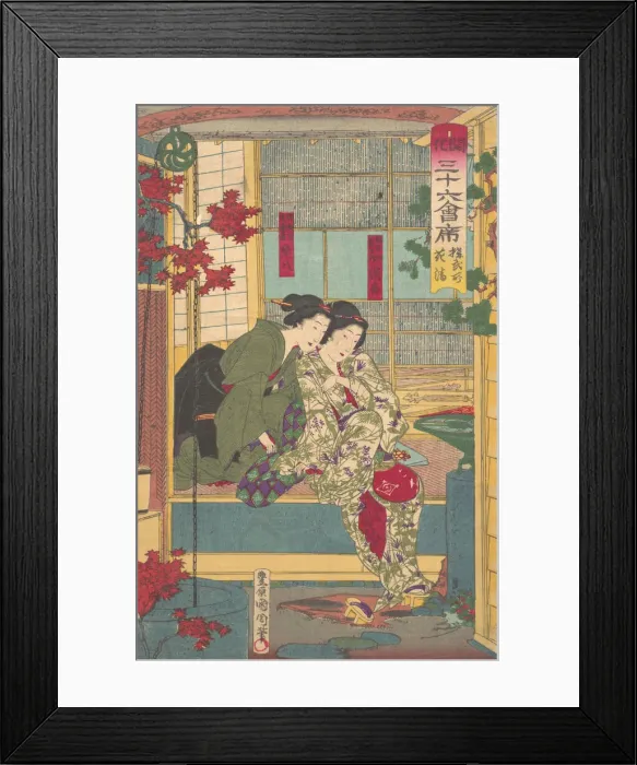 Framed Print : Kobusho Kasei from the Series Thirty-Six Restaurants In New Tokyo, late 19th century Framed Print : Kobusho Kasei from the Series Thirty-Six Restaurants In New Tokyo, late 19th century