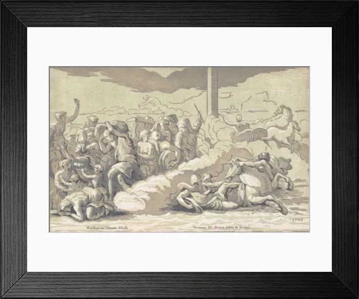 Framed Print : The Israelites crossing the Red Sea, ca. 1740. Creator: Anton Maria Zanetti Framed Print : The Israelites crossing the Red Sea, ca. 1740. Creator: Anton Maria Zanetti