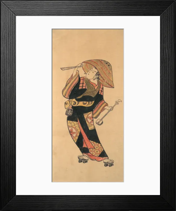 Framed Print : Ichimura Takenojo VIII, ca. 1720. Creator: Attributed to Torii Kiyotomo Framed Print : Ichimura Takenojo VIII, ca. 1720. Creator: Attributed to Torii Kiyotomo