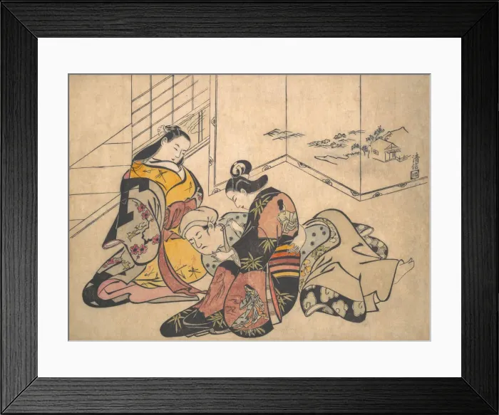 Framed Print : Print, 1703. Creator: Torii Kiyonobu I