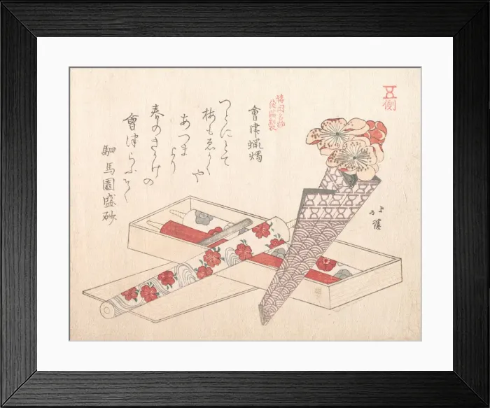 Framed Print : Candles of Aizu, 19th century. Creator: Totoya Hokkei Framed Print : Candles of Aizu, 19th century. Creator: Totoya Hokkei