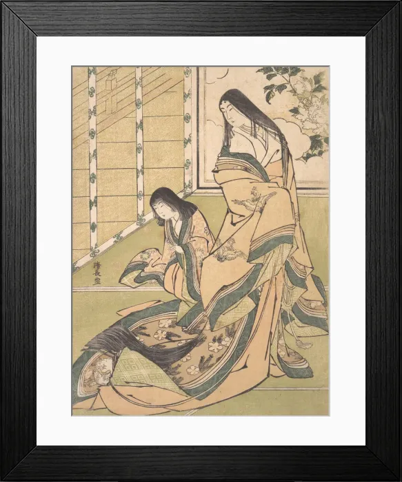 Framed Print : The Third Princess (Onna San no Miya), ca. 1781-89. Creator: Torii Kiyonaga Framed Print : The Third Princess (Onna San no Miya), ca. 1781-89. Creator: Torii Kiyonaga