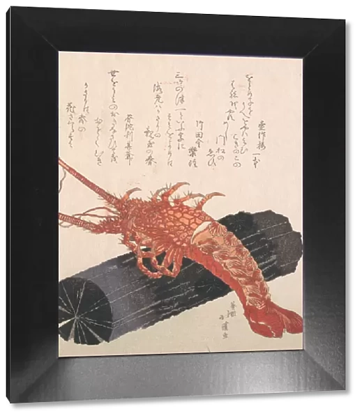 Lobster on a Piece of Charcoal. Creator: Totoya Hokkei
