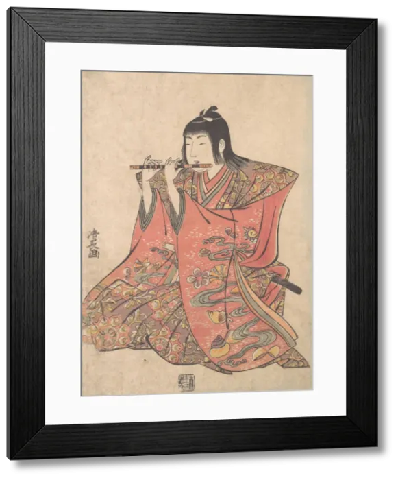 Framed Print : A Doll Representing a Boy Playing a Flute, ca. 1780. Creator: Torii Kiyonaga Framed Print : A Doll Representing a Boy Playing a Flute, ca. 1780. Creator: Torii Kiyonaga