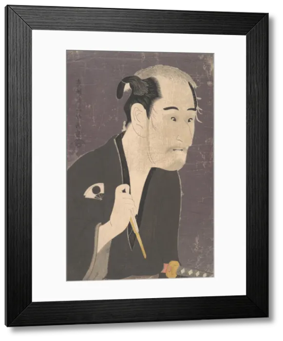 Framed Print : The Actor Onoye Matsusuke as a Ronin. Creator: Toshusai Sharaku Framed Print : The Actor Onoye Matsusuke as a Ronin. Creator: Toshusai Sharaku