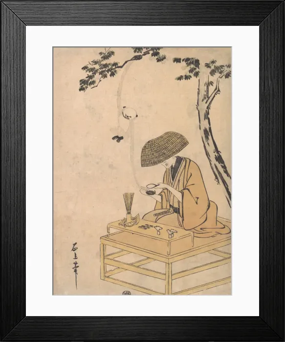 Framed Print : The Magnifying Glass, ca. 1775. Creator: Toriyama Sekien Framed Print : The Magnifying Glass, ca. 1775. Creator: Toriyama Sekien