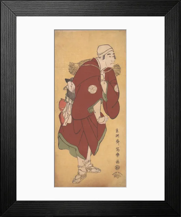Framed Print : Bando Mitsugoro II as the Farmer Asakusa no Jirosaku, 1794-95. 1794-95 Framed Print : Bando Mitsugoro II as the Farmer Asakusa no Jirosaku, 1794-95. 1794-95