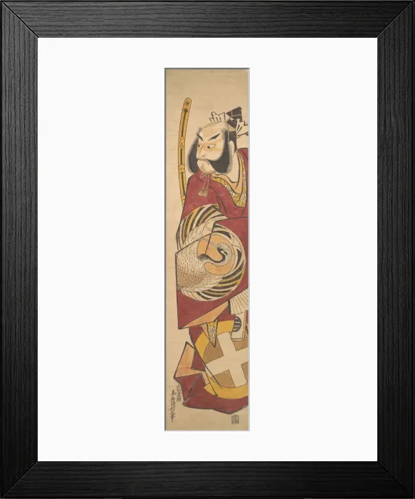 Framed Print : The Actor Bando Hikosaburo 1st (?), ca. 1725. Creator: Torii Kiyonobu I Framed Print : The Actor Bando Hikosaburo 1st (?), ca. 1725. Creator: Torii Kiyonobu I