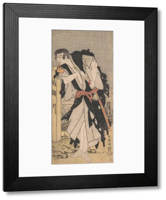 Framed Print : Morita Kanya VIII as Kawachi Kanja, Disguised as Genkaibo, 1794-95. 1794-95 Framed Print : Morita Kanya VIII as Kawachi Kanja, Disguised as Genkaibo, 1794-95. 1794-95