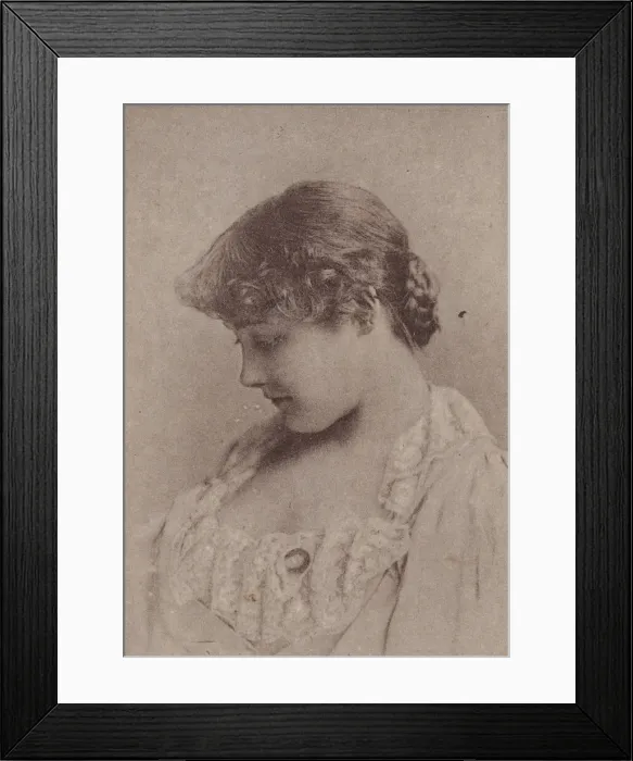Framed Print : Annie Robe Wallace, from the Actresses series (N67) promoting Virginia Brights Cigaret Framed Print : Annie Robe Wallace, from the Actresses series (N67) promoting Virginia Brights Cigaret