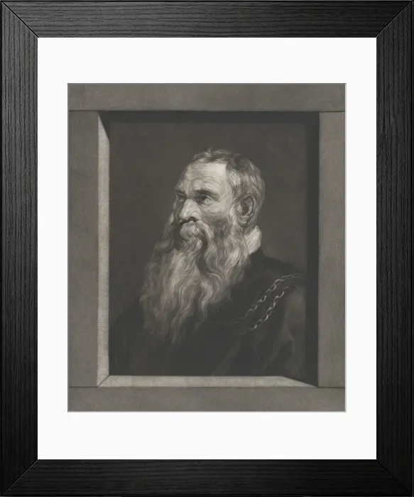 Framed Print : Portrait of an old man with a beard, ca. 1787-1851. Creator: Vincenz Georg Kininger Framed Print : Portrait of an old man with a beard, ca. 1787-1851. Creator: Vincenz Georg Kininger