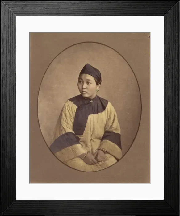Framed Print : Fille de Lanxchow, 1870s. Creator: Baron Raimund von Stillfried Framed Print : Fille de Lanxchow, 1870s. Creator: Baron Raimund von Stillfried