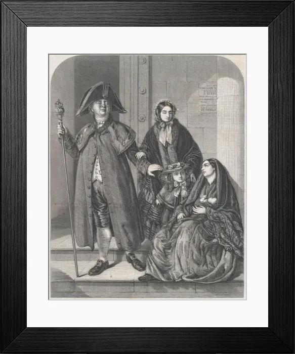 Framed Print : The Friend in Need, from Illustrated London News, April 23, 1859 Framed Print : The Friend in Need, from Illustrated London News, April 23, 1859