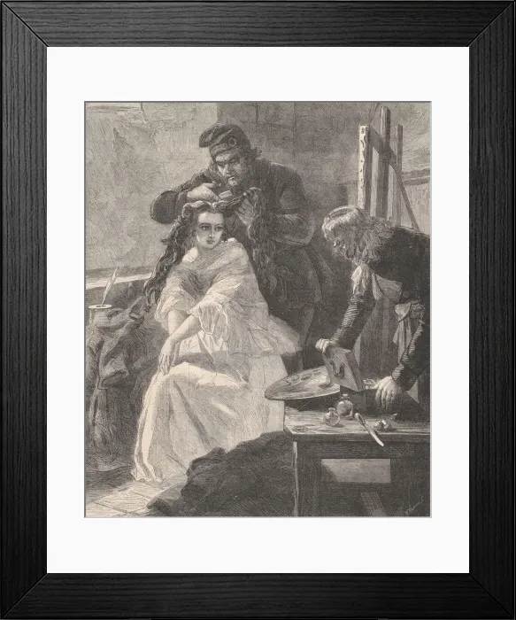 Framed Print : La Toilette des Morts, from Illustrated London News, July 25, 1863 Framed Print : La Toilette des Morts, from Illustrated London News, July 25, 1863