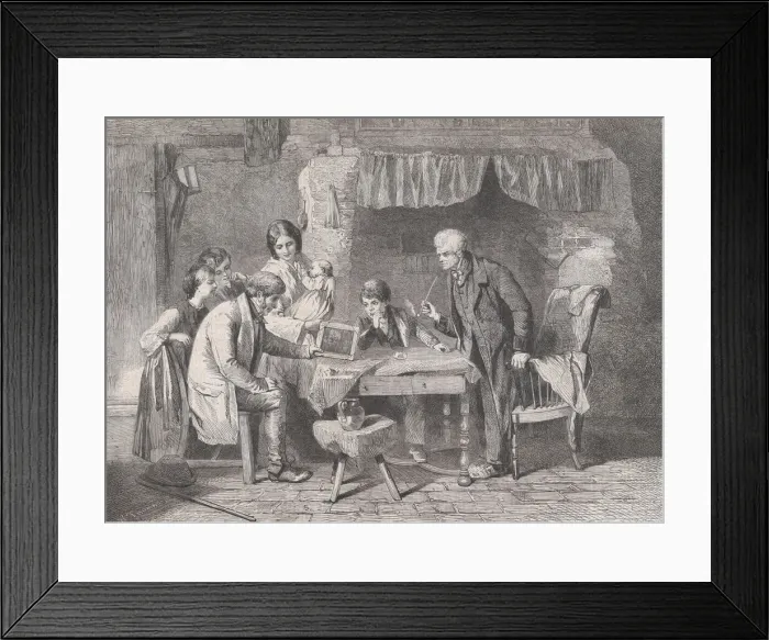Framed Print : Grandfathers Portrait, from Illustrated London News, January 4, 1862 Framed Print : Grandfathers Portrait, from Illustrated London News, January 4, 1862