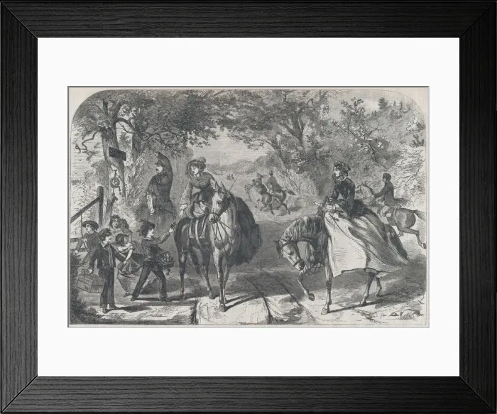 Framed Print : May-Day in the Country (Harpers Weekly, Vol. III), April 30, 1859. Creator: Unknown Framed Print : May-Day in the Country (Harpers Weekly, Vol. III), April 30, 1859. Creator: Unknown