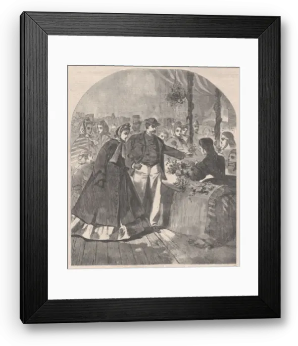 Framed Print : Floral Department of the Great Fair (Harpers Weekly, Vol. VIII), April 16, 1864 Framed Print : Floral Department of the Great Fair (Harpers Weekly, Vol. VIII), April 16, 1864