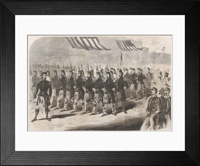 Framed Print : The Seventy Ninth Regiment (Highlanders), New York State Militia (Harpers Weekly) Framed Print : The Seventy Ninth Regiment (Highlanders), New York State Militia (Harpers Weekly)