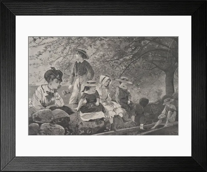 Framed Print : Spring Blossoms (Harpers Weekly, Vol. XIV), May 12, 1870. Creator: Unknown Framed Print : Spring Blossoms (Harpers Weekly, Vol. XIV), May 12, 1870. Creator: Unknown