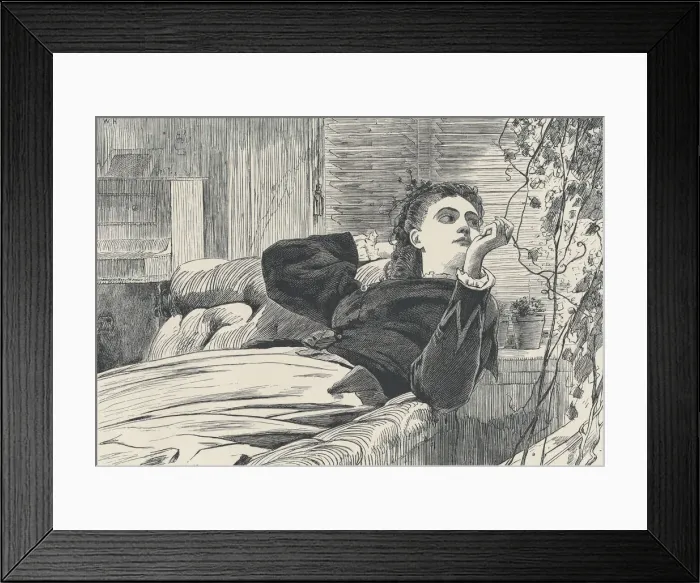 Framed Print : She Turned her Face to the Window (The Galaxy, An Illustrated Magazine of Entertaining Framed Print : She Turned her Face to the Window (The Galaxy, An Illustrated Magazine of Entertaining