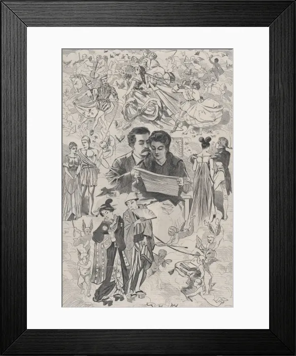 Framed Print : St. Valentines Day - The Old Story in All Lands (Harpers Weekly, Vol. XII) Framed Print : St. Valentines Day - The Old Story in All Lands (Harpers Weekly, Vol. XII)