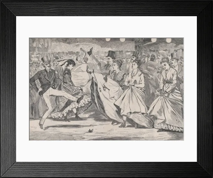 Framed Print : A Parisian Ball - Dancing at the Mabille, Paris (Harpers Weekly, Vol Framed Print : A Parisian Ball - Dancing at the Mabille, Paris (Harpers Weekly, Vol