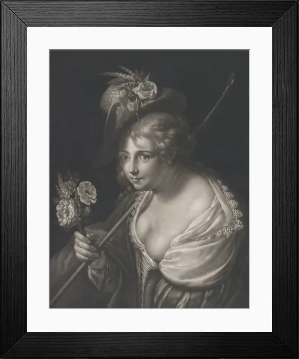 Framed Print : Portrait of Helena Fourment, 1780. Creator: William Dickinson Framed Print : Portrait of Helena Fourment, 1780. Creator: William Dickinson