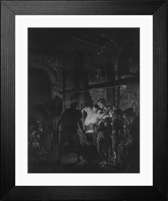 Framed Print : A Blacksmiths Shop, August 25, 1771. Creator: Richard Earlom Framed Print : A Blacksmiths Shop, August 25, 1771. Creator: Richard Earlom