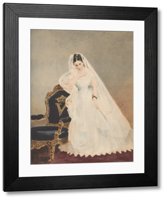 Framed Print : Derelitta (peintre), 1860s. Creator: Pierre-Louis Pierson Framed Print : Derelitta (peintre), 1860s. Creator: Pierre-Louis Pierson
